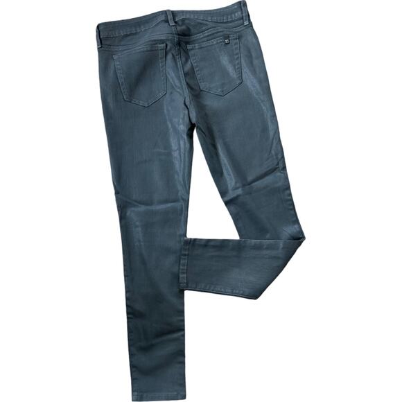 NWOT Joes Jeans Charcoal Black Gray Coated Denim Mid-Rise Skinny Jeans 29 - Picture 1 of 11